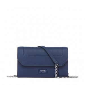 Bolsos De Mano Lancel Ninon Chain Wallet Mujer Azules Oscuro | QUC6326EY
