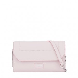 Bolsos De Mano Lancel Ninon Wallet Chain Mujer Rosas | QGO3493MP