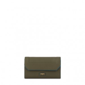 Bolsos De Mano Lancel Ninon Wallet Chain Mujer Kaki Oscuro | DUH2930WO