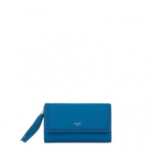 Bolsos De Mano Lancel Premier Flirt Wallet Chain Mujer Azules Oscuro | KNZ406WM