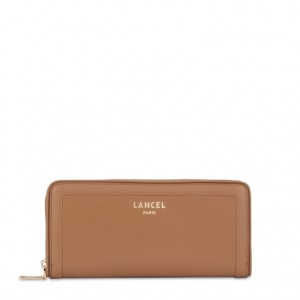 Carteras Lancel Cameleon Long Zip Mujer Marrones | HNS4014QZ