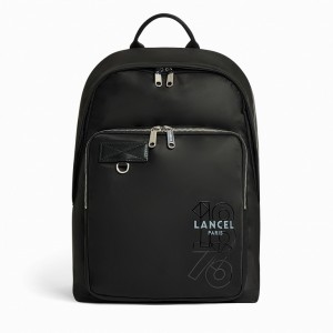 Mochila Lancel Leo 1 Compartment Hombre Negras | BDO7313QZ