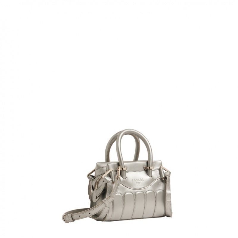 Bolsas De Mano Lancel Rodeo Mini Zip Carryall Mujer Plateadas | PDF6947MV