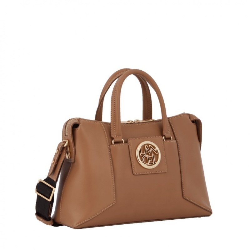 Bolsas De Mano Lancel Roxane S Zip Carryall Mujer Marrones Doradas | JGE8237EF