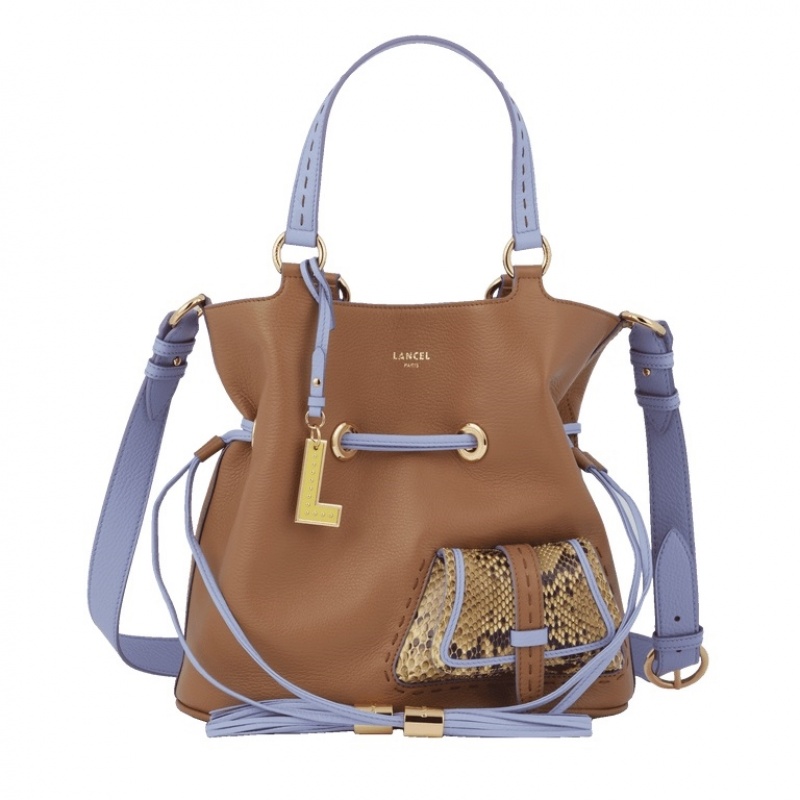 Bolso Saco Lancel Premier Flirt M Mujer Marrones Moradas | ACF596YG