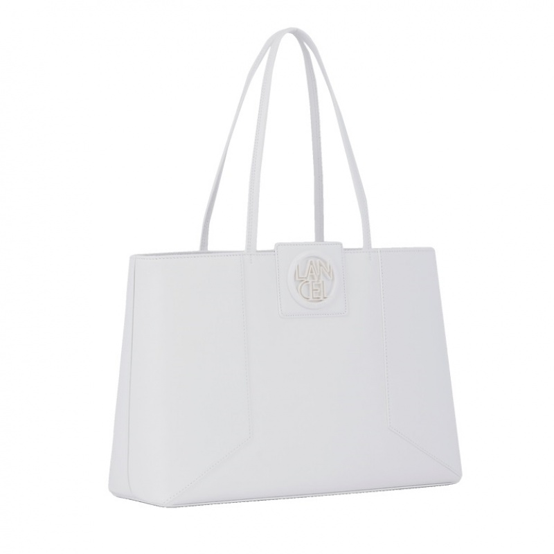 Bolso Tote Lancel Roxane Ew Zip Mujer Blancas | FII219CR