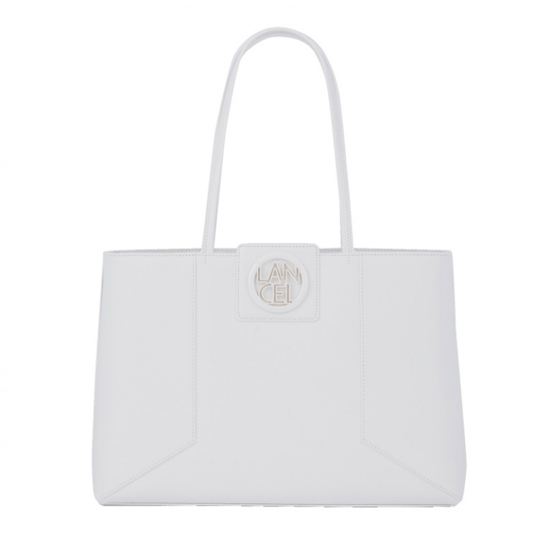 Bolso Tote Lancel Roxane Ew Zip Mujer Blancas | FII219CR