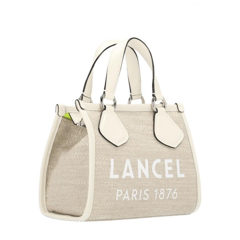 Bolso Tote Lancel Summer Mujer Blancas Beige | BZO4030RQ