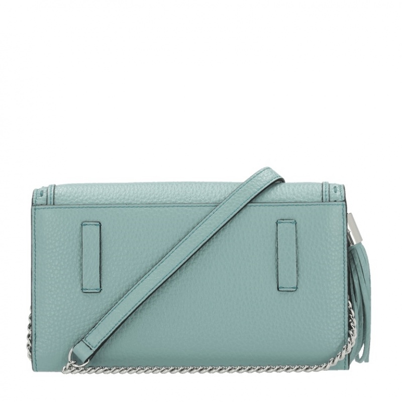 Bolsos De Mano Lancel Premier Flirt Chain Wallet Mujer Azules | UXQ3569MP