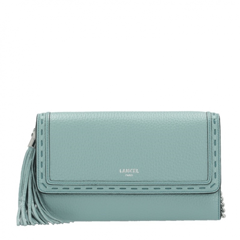 Bolsos De Mano Lancel Premier Flirt Chain Wallet Mujer Azules | UXQ3569MP