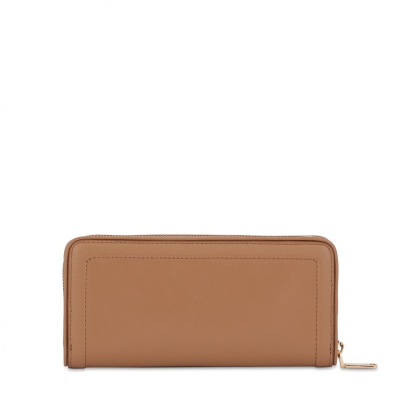 Carteras Lancel Cameleon Long Zip Mujer Marrones | HNS4014QZ