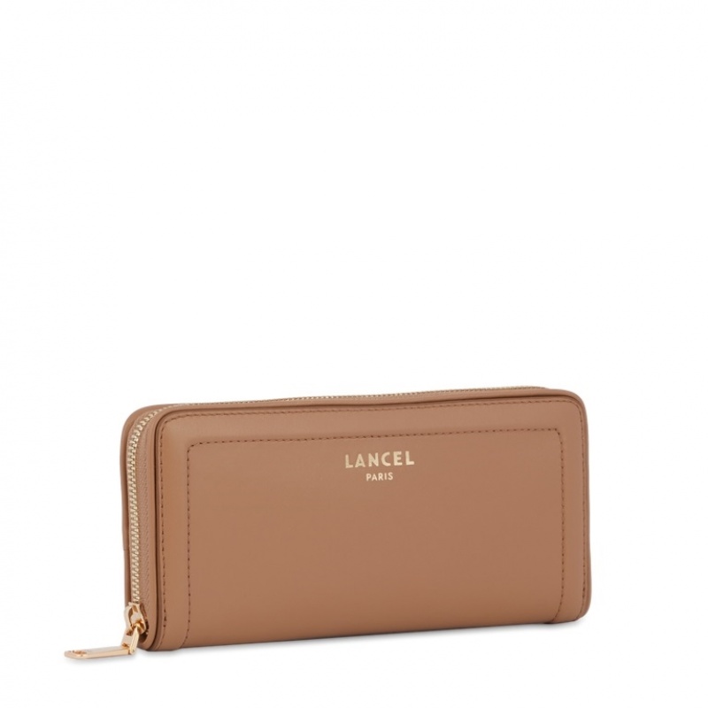 Carteras Lancel Cameleon Long Zip Mujer Marrones | HNS4014QZ