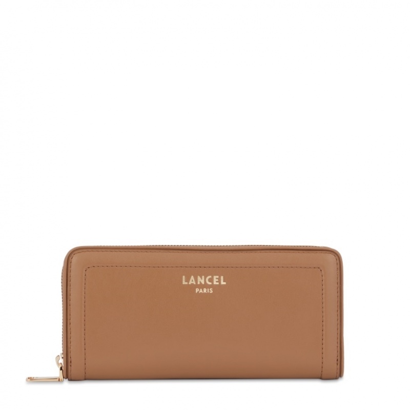Carteras Lancel Cameleon Long Zip Mujer Marrones | HNS4014QZ