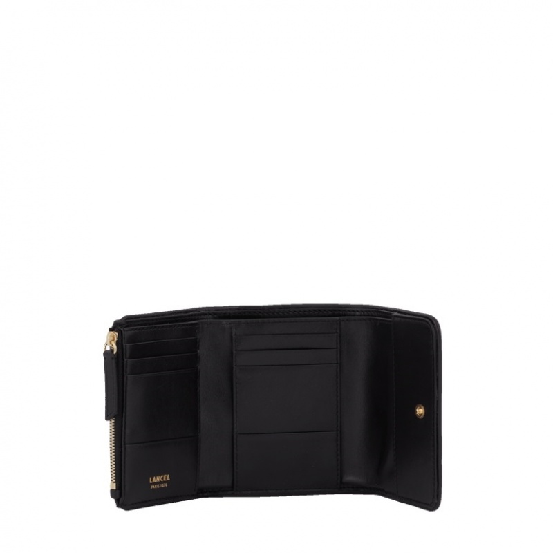 Carteras Lancel Cameleon Rectangular Flap Compact Mujer Negras | BXM4128FL