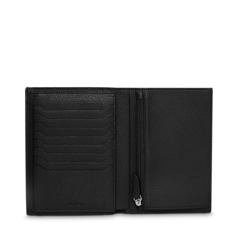 Carteras Lancel Estampadas Driver Hombre Negras | FHF7269HP