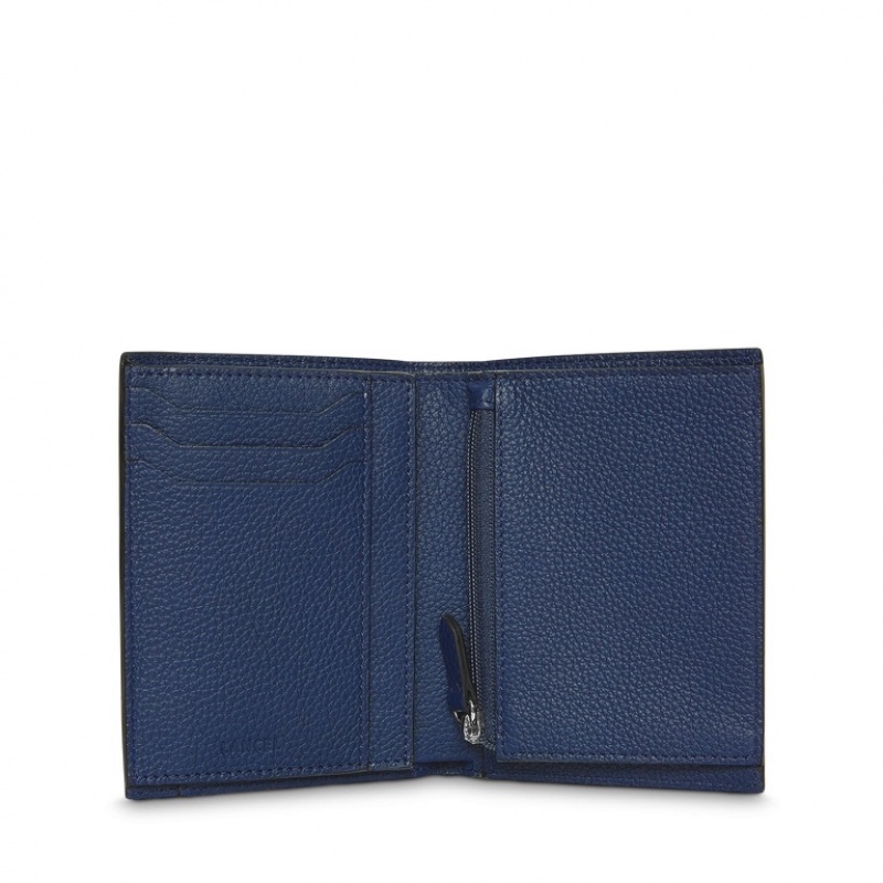 Carteras Lancel Estampadas European Hombre Azules Oscuro | ZZC4529QD