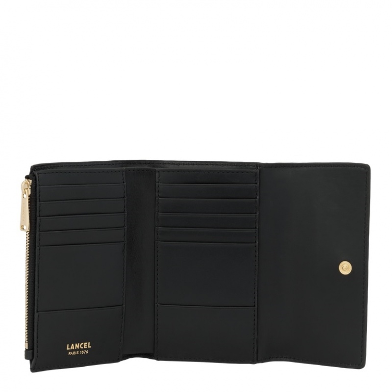 Carteras Lancel Idylle Rectangular Flap Compact Mujer Negras | SES3916PL