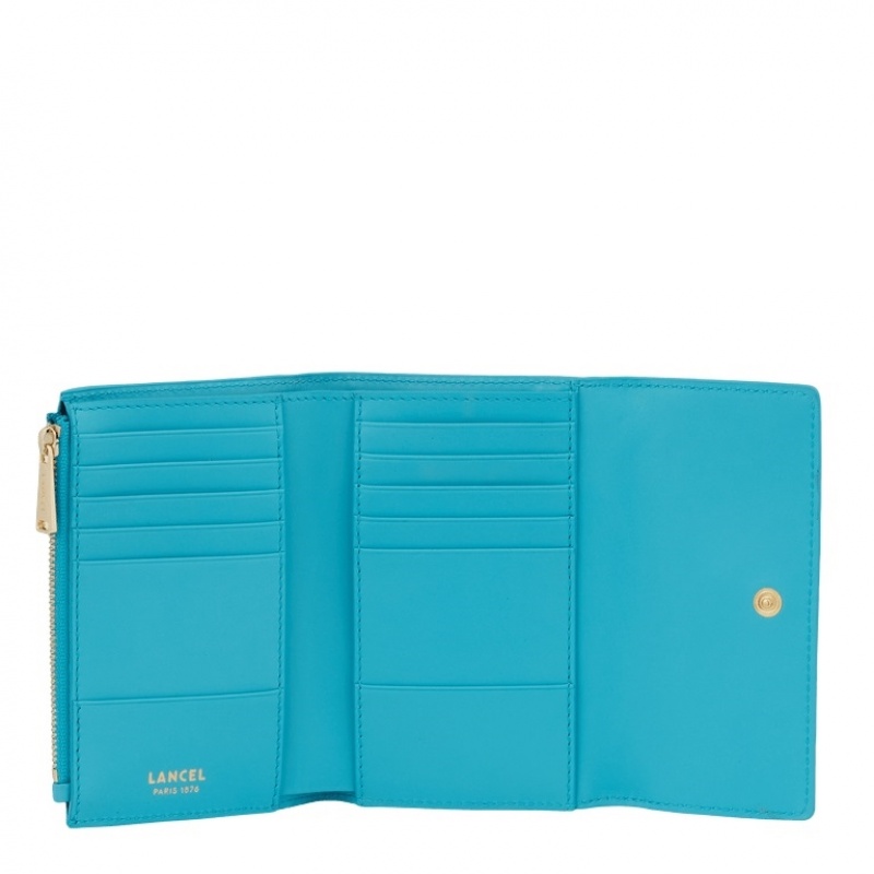 Carteras Lancel Idylle Rectangular Flap Compact Mujer Azules | GHJ3998HN
