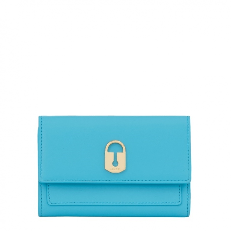 Carteras Lancel Idylle Rectangular Flap Compact Mujer Azules | GHJ3998HN