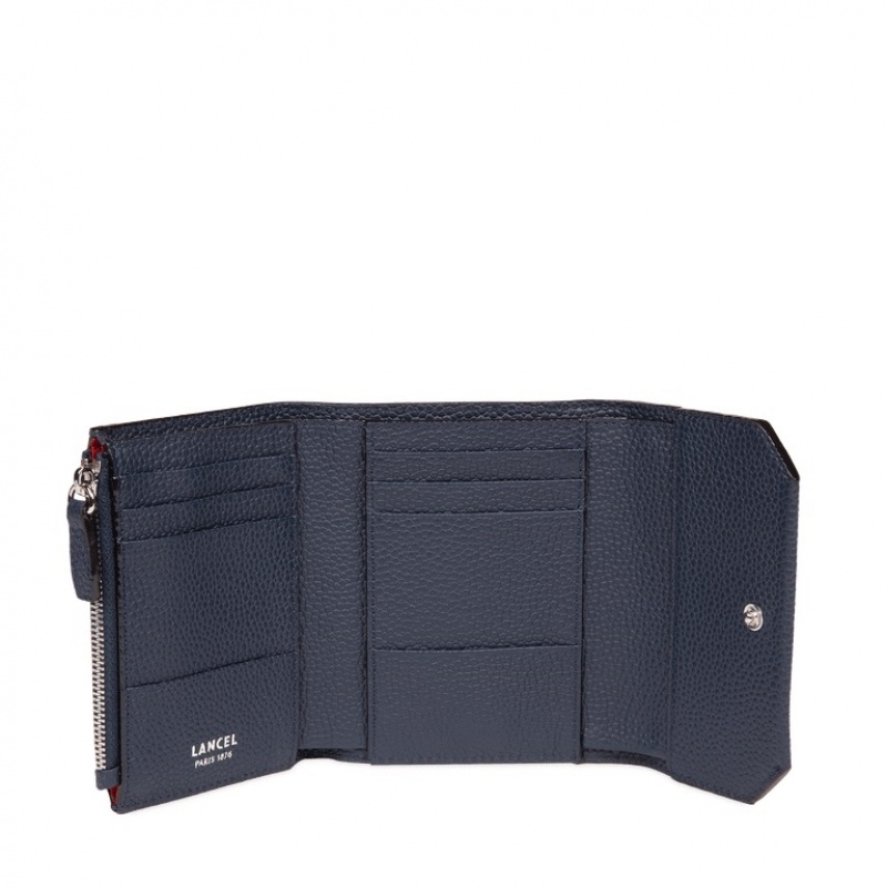 Carteras Lancel Ninon Compact Medium With Flap Mujer Azules Oscuro | OKN5290YQ