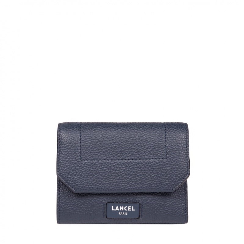 Carteras Lancel Ninon Compact Medium With Flap Mujer Azules Oscuro | OKN5290YQ