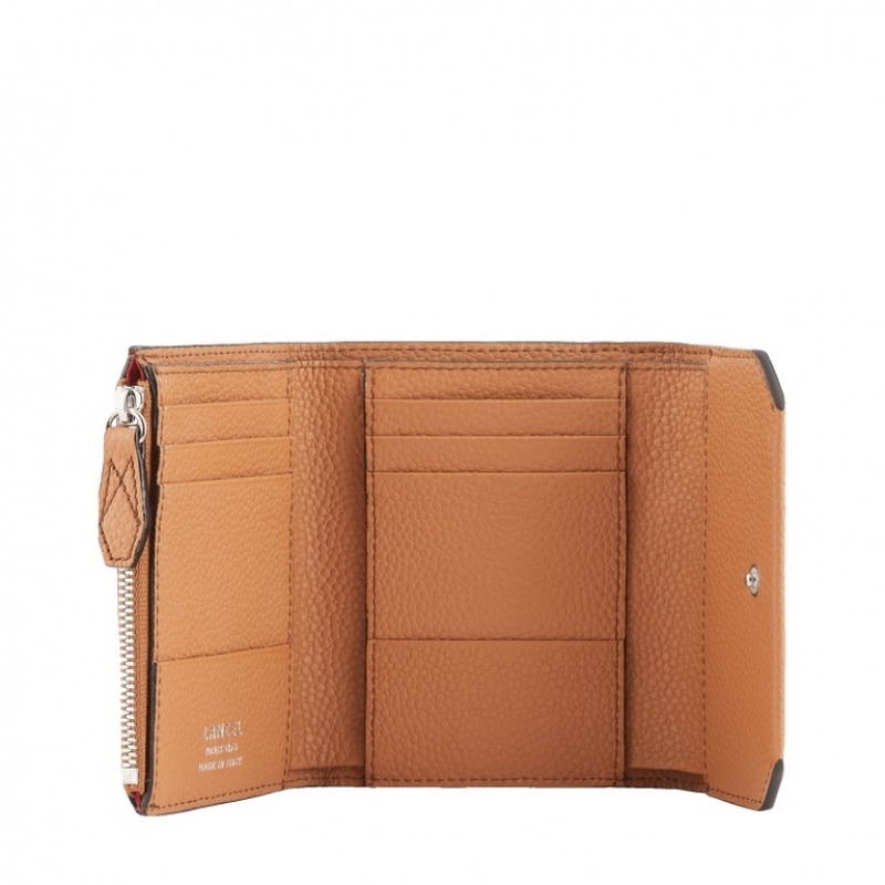 Carteras Lancel Ninon Compact Medium With Flap Mujer Marrones | HPG2582XG