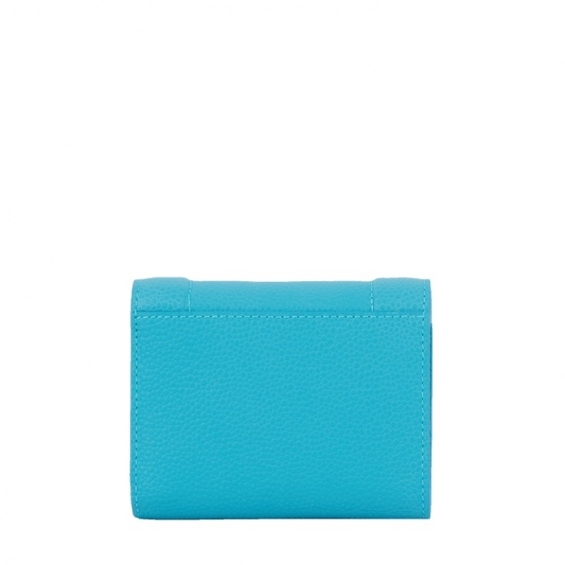 Carteras Lancel Ninon Medium Flap Compact Mujer Azules | XJT9994VX