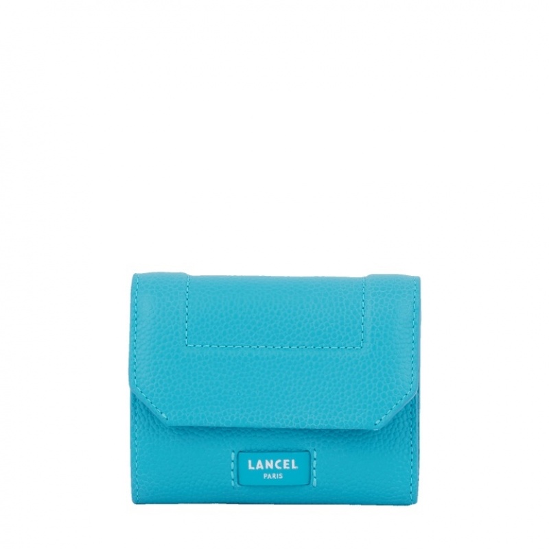 Carteras Lancel Ninon Medium Flap Compact Mujer Azules | XJT9994VX