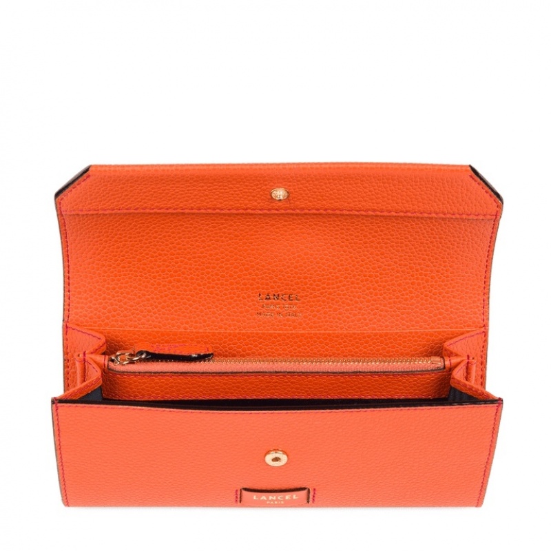 Carteras Lancel Ninon Slim With Flap Mujer Naranjas | IRR7496UK