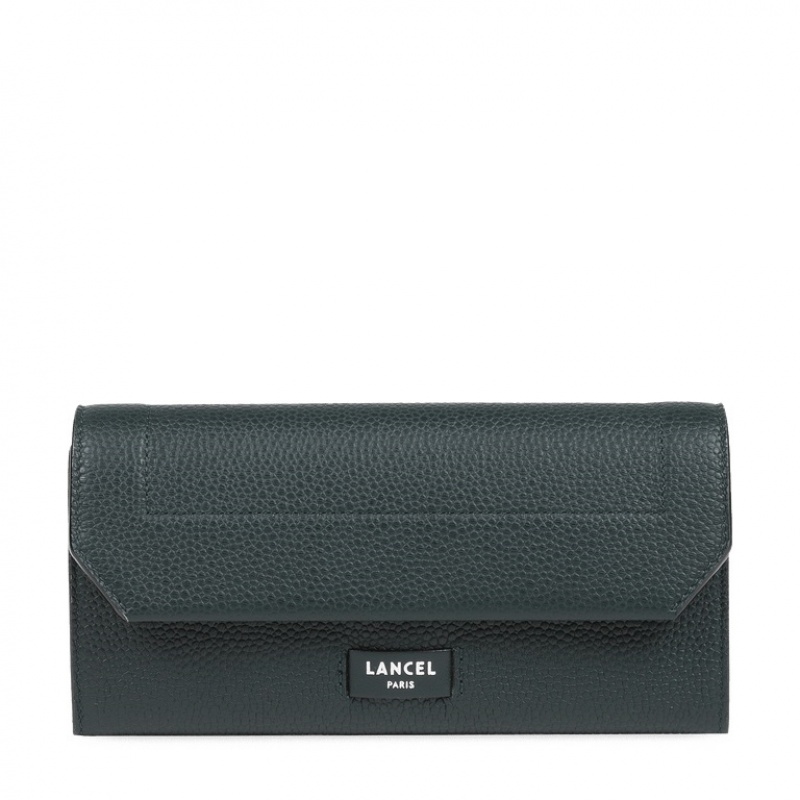 Carteras Lancel Ninon Slim With Flap Mujer Verde Oscuro | NZJ4853FZ