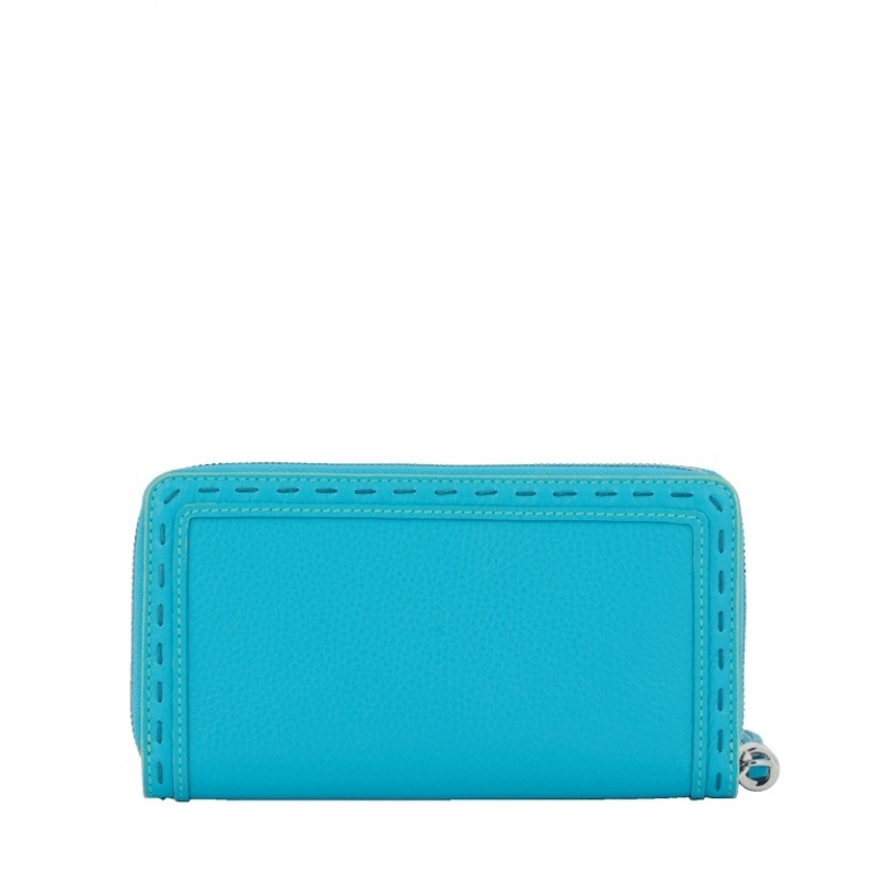 Carteras Lancel Premier Flirt Long Zip Mujer Azules | BBK5645SQ
