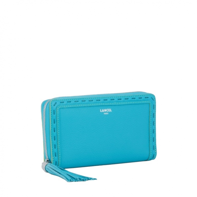 Carteras Lancel Premier Flirt Long Zip Mujer Azules | BBK5645SQ