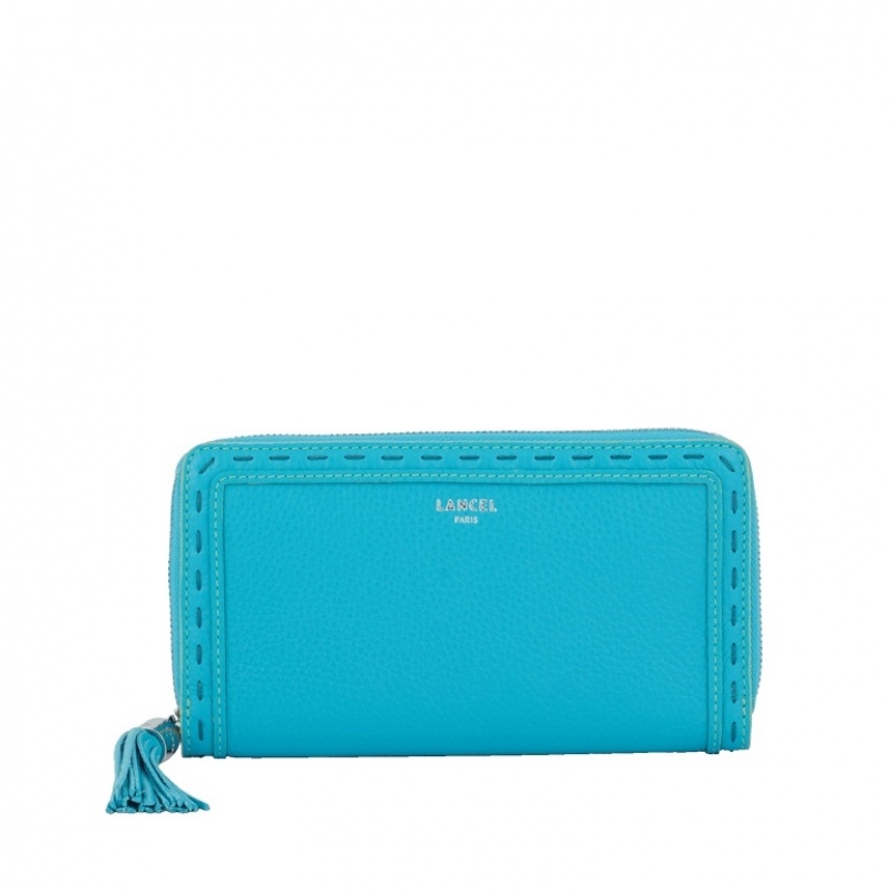 Carteras Lancel Premier Flirt Long Zip Mujer Azules | BBK5645SQ
