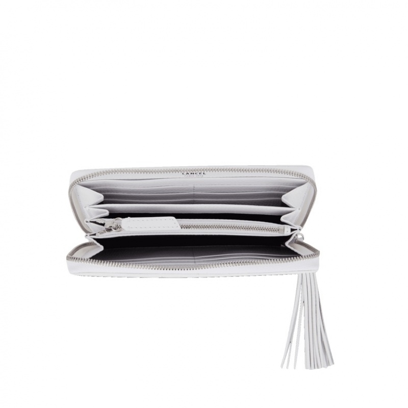 Carteras Lancel Premier Flirt Long Zip Mujer Blancas | VZW2520UA