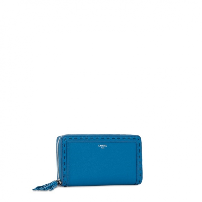 Carteras Lancel Premier Flirt Long Zip Mujer Azules Oscuro | BYU6655YL