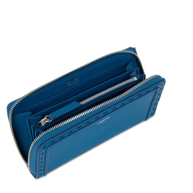 Carteras Lancel Premier Flirt Long Zip Mujer Azules Oscuro | BYU6655YL