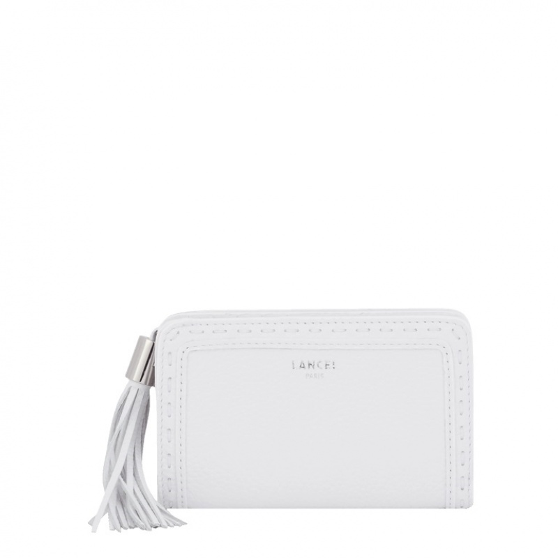 Carteras Lancel Premier Flirt Medium Compact Zip Mujer Blancas | YMD8985GS
