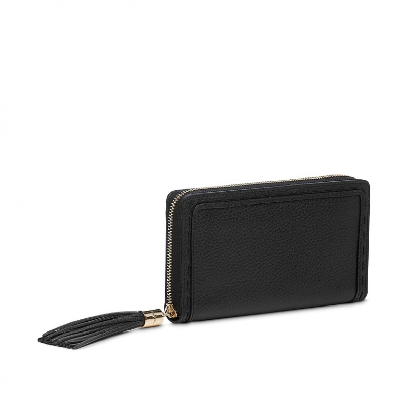 Carteras Lancel Premier Flirt Zipped Continental Mujer Negras | HIQ9048RD