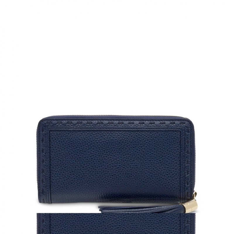 Carteras Lancel Premier Flirt Zipped Continental Mujer Azules Oscuro | IEZ4926HG