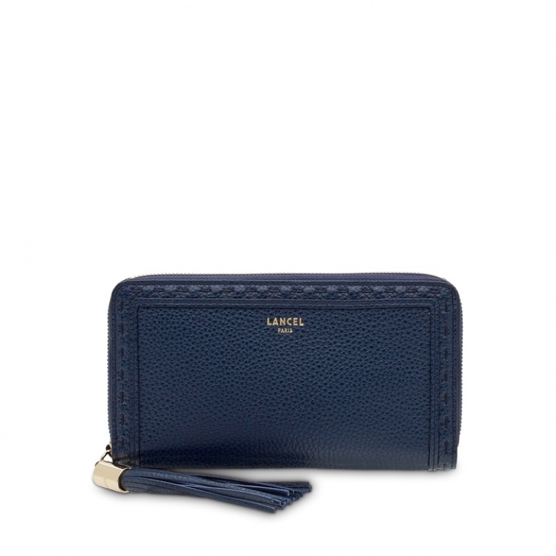 Carteras Lancel Premier Flirt Zipped Continental Mujer Azules Oscuro | IEZ4926HG