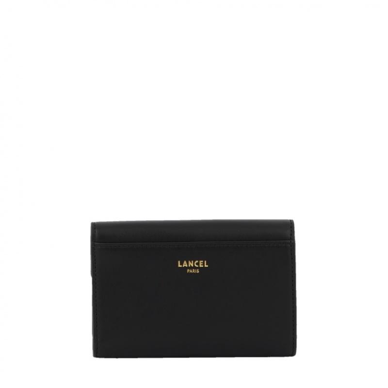 Carteras Lancel Roxane Compact Mujer Negras Doradas | KLM8093ZD