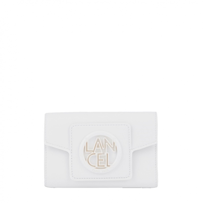 Carteras Lancel Roxane Rectangular Compact Flap Mujer Blancas | FKC9982JG