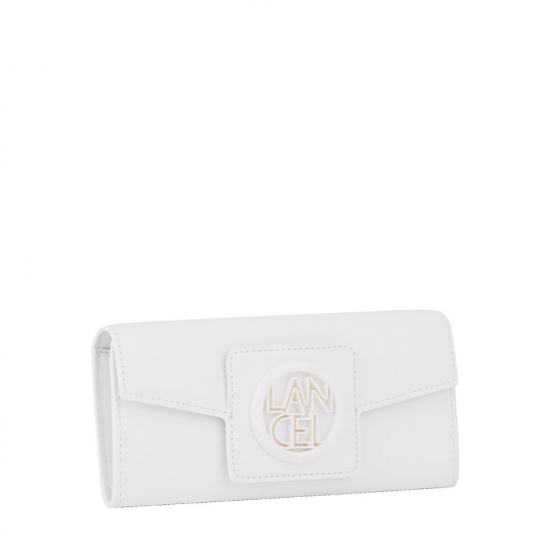 Carteras Lancel Roxane Slim Flap Mujer Blancas | ZBH9422KH