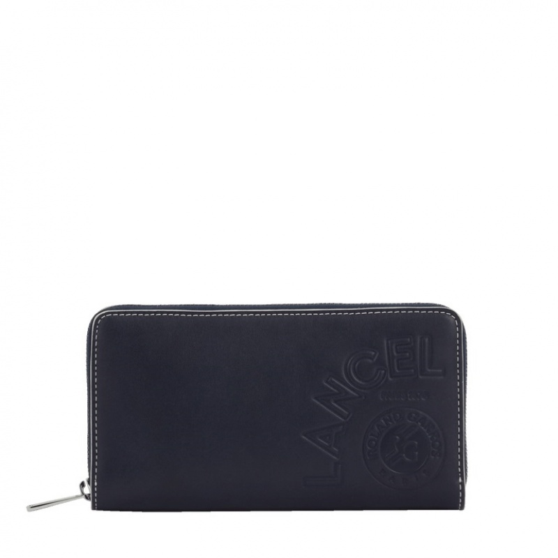 Carteras Lancel x Roland Garros Long Zip Mujer Azules | DQU9313KS