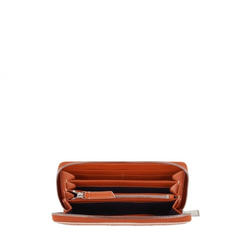 Carteras Lancel x Roland Garros Long Zip Mujer Naranjas | LOU1289MT