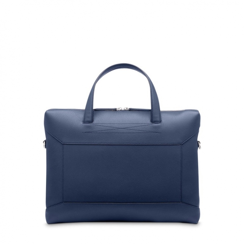 Maletín Lancel Estampadas Slim Document Hombre Azules Oscuro | CPA2699NP