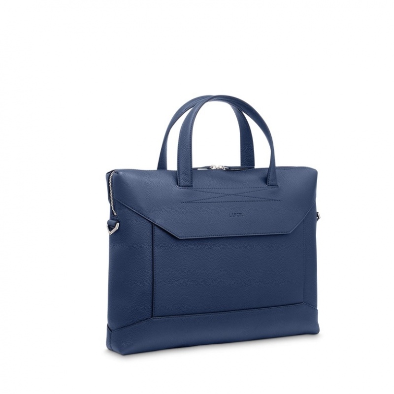 Maletín Lancel Estampadas Slim Document Hombre Azules Oscuro | CPA2699NP