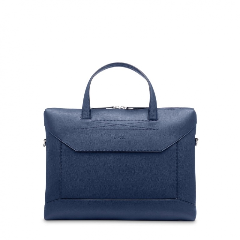 Maletín Lancel Estampadas Slim Document Hombre Azules Oscuro | CPA2699NP