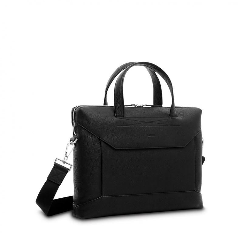 Maletín Lancel Estampadas Slim Document Hombre Negras | PGC9724UB