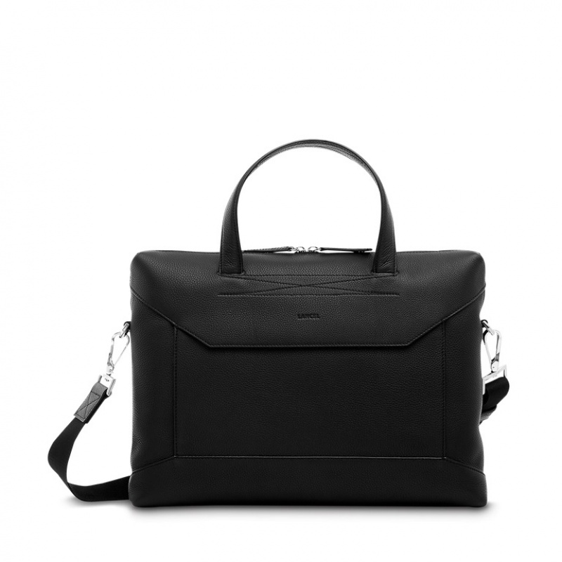Maletín Lancel Estampadas Slim Document Hombre Negras | PGC9724UB